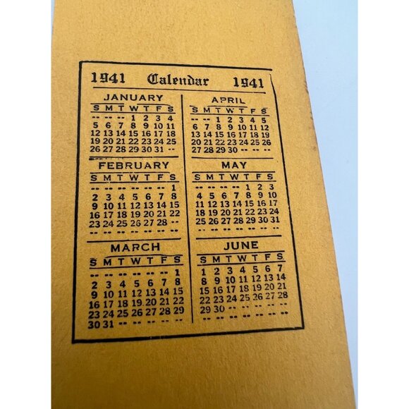 1941 Troy Quick Shoe Repairing Co. Calendar Notepads Vintage Ephemera New York - Picture 4 of 4